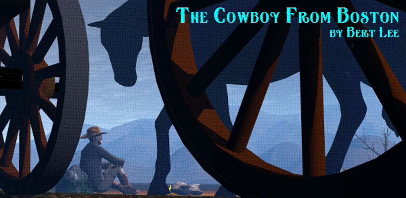 Cowboy from Boston in the old American West